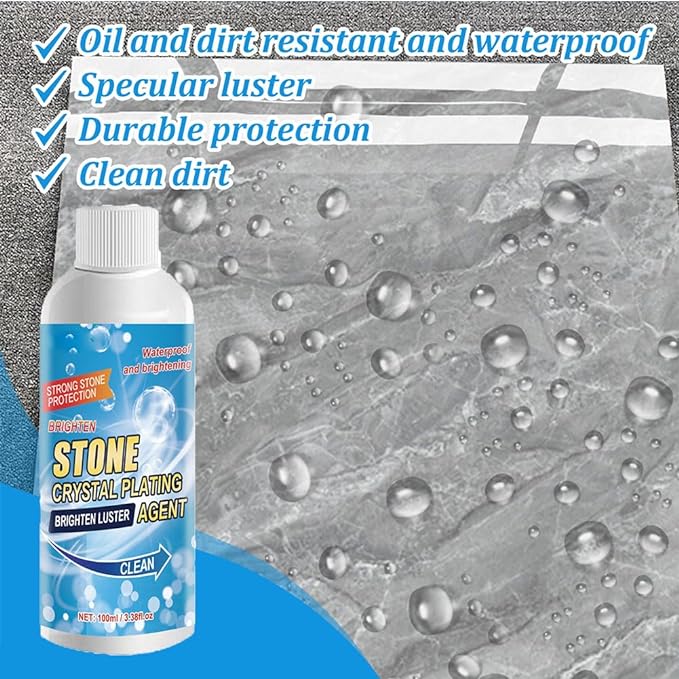 Stone stain remover for patio, backyard and stone floors