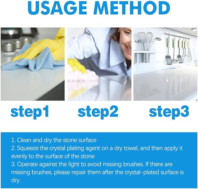 Kitchen marble oil and grease stain cleaner