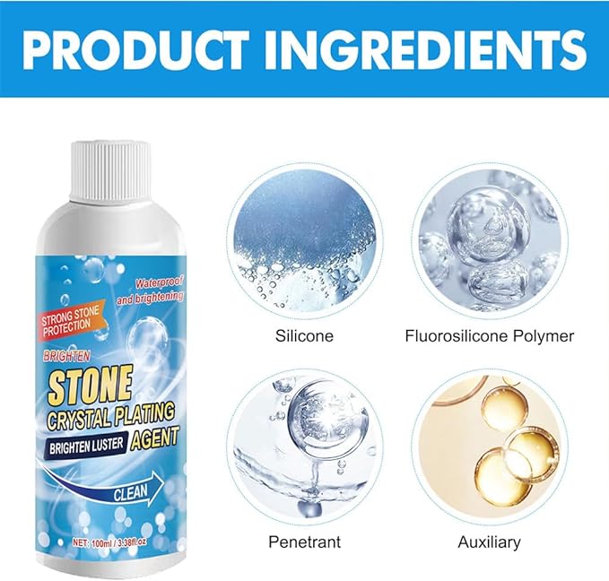 Stone stain remover works on vertical surfaces