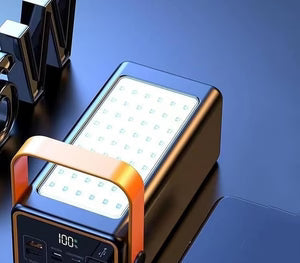 Fast charging power bank close-up